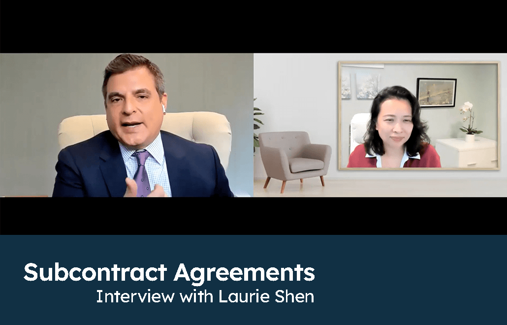 Subcontract Agreements Interview with Laurie Shen