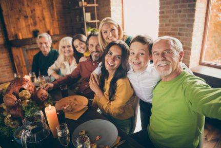 Happy gathering, important conversation during Holiday season